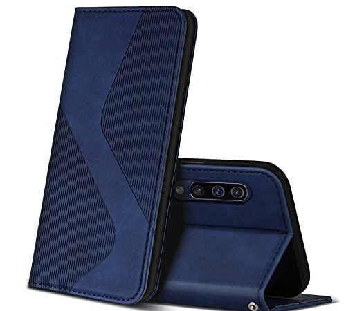 ZONNAVI Coque pour Samsung Galaxy A50 / Galaxy A50S / Galaxy A30S, Premium Étui Housse en Cuir de Protection, Clapet Folio Portefeuille pour Samsung Galaxy A50 / Galaxy A50S / Galaxy A30S (Bleu)